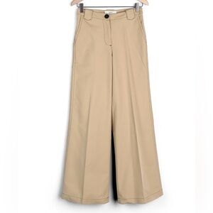 Ba&sh wide leg beige dove trousers